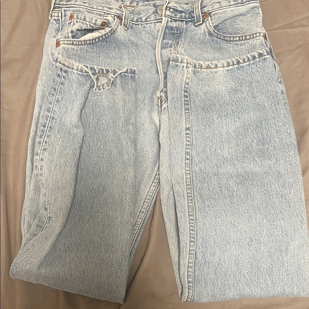 Levi's Classic Light Blue Wash Straight Leg Jeans